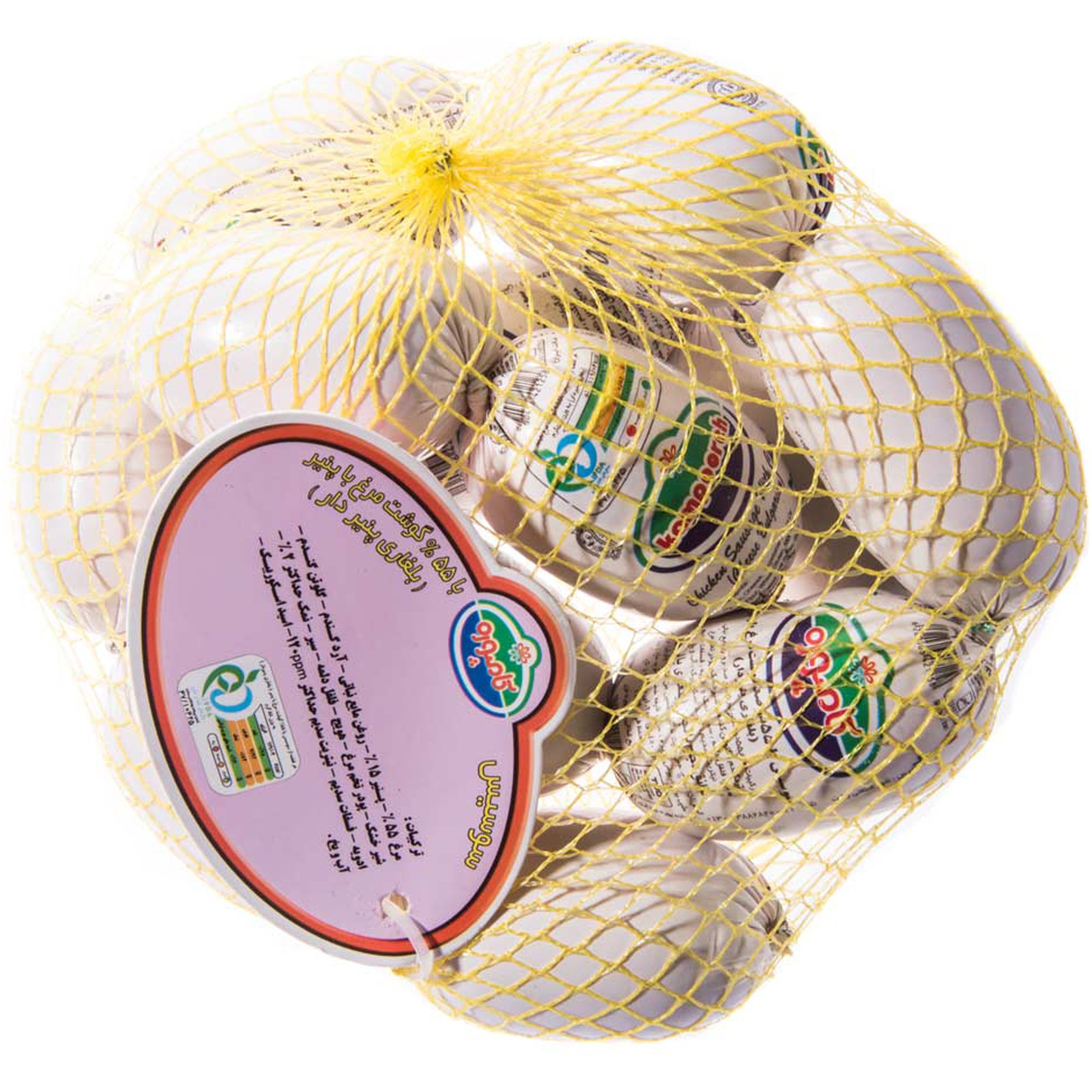 سوسیس بلغاری مرغ ۵۵% پنیری کامپوره ۱ کیلوگرمی
