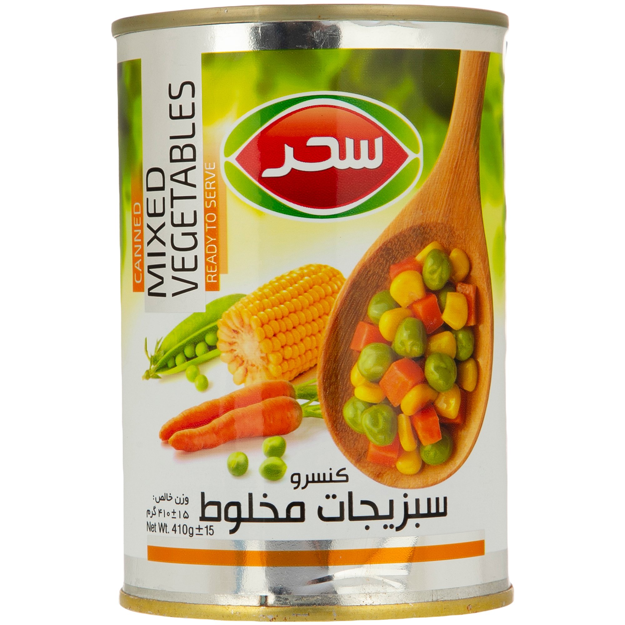 کنسرو سبزیجات مخلوط سحر ۴۱۰ گرمی