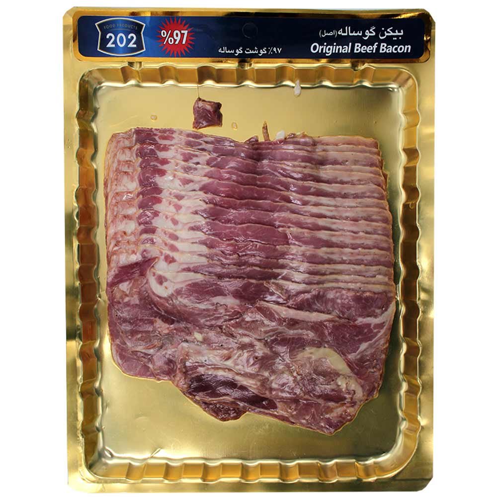 بیکن گوساله ۹۷٪ ۲۰۲ ۲۵۰ گرمی