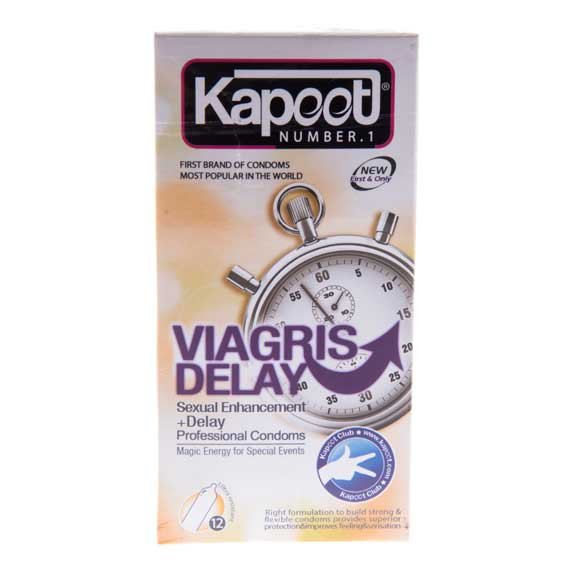 کاندوم تاخیری Viagris Delay کاپوت ۱۲ عددی