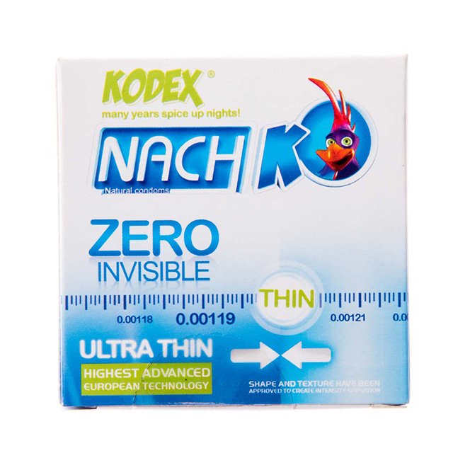 کاندوم معمولی Zero Invisible کدکس ۳ عددی